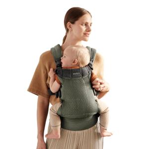 image:imageBabyBjrn Baby Carrier Harmony Anthracite 3D Mesh  3in1 Ergonomic Baby Carrier Newborn Facingin OutwardFacing and Back Carrying Positions Supported 740 lbs Newborn to ToddlerDark Green