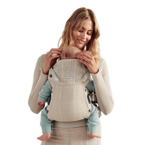 image:imageBabyBjrn Baby Carrier Harmony Anthracite 3D Mesh  3in1 Ergonomic Baby Carrier Newborn Facingin OutwardFacing and Back Carrying Positions Supported 740 lbs Newborn to ToddlerOff White