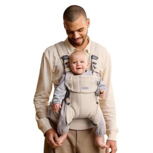 image:imageBabyBjrn Baby Carrier Harmony Anthracite 3D Mesh  3in1 Ergonomic Baby Carrier Newborn Facingin OutwardFacing and Back Carrying Positions Supported 740 lbs Newborn to ToddlerLight Beige