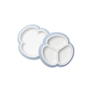 image:imageBabyBjrn Baby Plate Set 2 Pack GrayPowder Blue