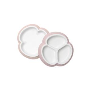 image:imageBabyBjrn Baby Plate Set 2 Pack GrayPowder Pink