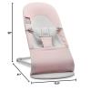 image:imageBabyBjrn Bouncer Balance Soft CottonJersey BeigeGray 2in1 Adjustable Baby Bouncer Seat and Toddler Chair Newborn to Toddler 829 lbs 4 Positions Lightweight amp PortableLight PinkGray