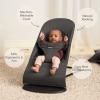 image:imageBabyBjrn Bouncer Balance Soft CottonJersey BeigeGray 2in1 Adjustable Baby Bouncer Seat and Toddler Chair Newborn to Toddler 829 lbs 4 Positions Lightweight amp PortableDark Gray