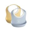 image:imageBabyBjrn Small Baby Bib 2pack Powder YellowPowder Blue