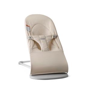 image:imageBabyBjrn Bouncer Balance Soft CottonJersey BeigeGray 2in1 Adjustable Baby Bouncer Seat and Toddler Chair Newborn to Toddler 829 lbs 4 Positions Lightweight amp PortableLight Beige