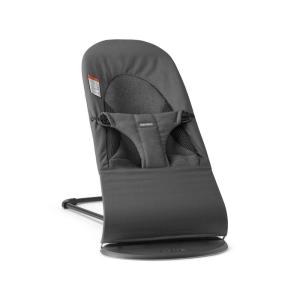 image:imageBabyBjrn Bouncer Balance Soft CottonJersey BeigeGray 2in1 Adjustable Baby Bouncer Seat and Toddler Chair Newborn to Toddler 829 lbs 4 Positions Lightweight amp PortableDark Gray