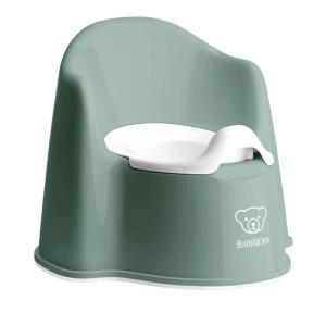 image:imageBabyBjrn Potty Chair Powder PinkWhite Potty Training Toilet EasytoClean Removable Inner Potty NonSlipDeep greenWhite