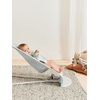 image:imageBabyBjrn Bouncer Balance Soft Cotton BlackDark Gray  2in1 Adjustable Baby Bouncer Seat and Toddler Chair Newborn to Toddler 829 lbs 4 Positions Lightweight amp PortableSilverWhite