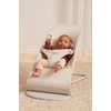 image:imageBabyBjrn Bouncer Balance Soft Cotton BlackDark Gray  2in1 Adjustable Baby Bouncer Seat and Toddler Chair Newborn to Toddler 829 lbs 4 Positions Lightweight amp PortableLight Beige