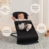 image:imageBabyBjrn Bouncer Balance Soft Cotton BlackDark Gray  2in1 Adjustable Baby Bouncer Seat and Toddler Chair Newborn to Toddler 829 lbs 4 Positions Lightweight amp PortableBlackDark Gray