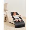 image:imageBabyBjrn Bouncer Balance Soft Cotton BlackDark Gray  2in1 Adjustable Baby Bouncer Seat and Toddler Chair Newborn to Toddler 829 lbs 4 Positions Lightweight amp PortableDark GrayGray