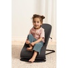image:imageBabyBjrn Bouncer Balance Soft Cotton BlackDark Gray  2in1 Adjustable Baby Bouncer Seat and Toddler Chair Newborn to Toddler 829 lbs 4 Positions Lightweight amp PortableDark Gray