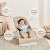 image:imageBabyBjrn Bouncer Balance Soft Cotton BlackDark Gray  2in1 Adjustable Baby Bouncer Seat and Toddler Chair Newborn to Toddler 829 lbs 4 Positions Lightweight amp PortableBeigeGray