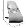 image:imageBabyBjrn Bouncer Balance Soft Cotton BlackDark Gray  2in1 Adjustable Baby Bouncer Seat and Toddler Chair Newborn to Toddler 829 lbs 4 Positions Lightweight amp PortableSilverWhite