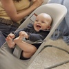 image:imageBabyBjrn Bouncer Balance Soft Cotton BlackDark Gray  2in1 Adjustable Baby Bouncer Seat and Toddler Chair Newborn to Toddler 829 lbs 4 Positions Lightweight amp PortableSand gray