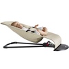 image:imageBabyBjrn Bouncer Balance Soft Cotton BlackDark Gray  2in1 Adjustable Baby Bouncer Seat and Toddler Chair Newborn to Toddler 829 lbs 4 Positions Lightweight amp PortableBeigeGray