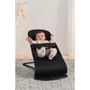 image:imageBabyBjrn Bouncer Balance Soft Cotton BlackDark Gray  2in1 Adjustable Baby Bouncer Seat and Toddler Chair Newborn to Toddler 829 lbs 4 Positions Lightweight amp PortableBlackDark Gray