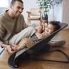 image:imageBabyBjrn Bouncer Balance Soft Cotton BlackDark Gray  2in1 Adjustable Baby Bouncer Seat and Toddler Chair Newborn to Toddler 829 lbs 4 Positions Lightweight amp PortableDark Gray