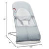 image:imageBabyBjrn Bouncer Balance Soft Cotton BlackDark Gray  2in1 Adjustable Baby Bouncer Seat and Toddler Chair Newborn to Toddler 829 lbs 4 Positions Lightweight amp PortableSilverWhite