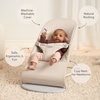image:imageBabyBjrn Bouncer Balance Soft Cotton BlackDark Gray  2in1 Adjustable Baby Bouncer Seat and Toddler Chair Newborn to Toddler 829 lbs 4 Positions Lightweight amp PortableLight Beige