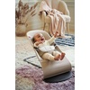 image:imageBabyBjrn Bouncer Balance Soft Cotton BlackDark Gray  2in1 Adjustable Baby Bouncer Seat and Toddler Chair Newborn to Toddler 829 lbs 4 Positions Lightweight amp PortableBeigeGray