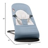 image:imageBabyBjrn Bouncer Balance Soft Cotton BlackDark Gray  2in1 Adjustable Baby Bouncer Seat and Toddler Chair Newborn to Toddler 829 lbs 4 Positions Lightweight amp PortableBlueGray