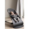image:imageBabyBjrn Bouncer Bliss Cotton Black  2in1 Adjustable Baby Bouncer Seat and Toddler Chair Newborn to Toddler 829 lbs 4 Positions Lightweight amp PortableCharcoal Gray