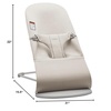 image:imageBabyBjrn Bouncer Bliss Cotton Black  2in1 Adjustable Baby Bouncer Seat and Toddler Chair Newborn to Toddler 829 lbs 4 Positions Lightweight amp PortableOff White