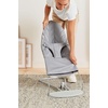 image:imageBabyBjrn Bouncer Bliss Cotton Black  2in1 Adjustable Baby Bouncer Seat and Toddler Chair Newborn to Toddler 829 lbs 4 Positions Lightweight amp PortableLight Gray