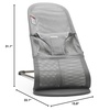 image:imageBabyBjrn Bouncer Bliss Cotton Black  2in1 Adjustable Baby Bouncer Seat and Toddler Chair Newborn to Toddler 829 lbs 4 Positions Lightweight amp PortableGray