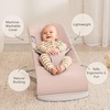 image:imageBabyBjrn Bouncer Bliss Cotton Black  2in1 Adjustable Baby Bouncer Seat and Toddler Chair Newborn to Toddler 829 lbs 4 Positions Lightweight amp PortableLight Pink