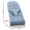 image:imageBabyBjrn Bouncer Bliss Cotton Black  2in1 Adjustable Baby Bouncer Seat and Toddler Chair Newborn to Toddler 829 lbs 4 Positions Lightweight amp PortableBlue