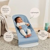 image:imageBabyBjrn Bouncer Bliss Cotton Black  2in1 Adjustable Baby Bouncer Seat and Toddler Chair Newborn to Toddler 829 lbs 4 Positions Lightweight amp PortableBlue