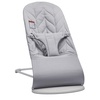 image:imageBabyBjrn Bouncer Bliss Cotton Black  2in1 Adjustable Baby Bouncer Seat and Toddler Chair Newborn to Toddler 829 lbs 4 Positions Lightweight amp PortableLight Gray