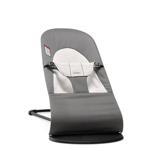 image:imageBabyBjrn Bouncer Balance Soft Cotton BlackDark Gray  2in1 Adjustable Baby Bouncer Seat and Toddler Chair Newborn to Toddler 829 lbs 4 Positions Lightweight amp PortableDark GrayGray