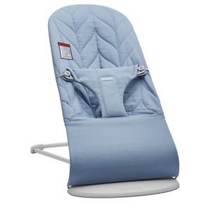 image:imageBabyBjrn Bouncer Bliss Cotton Black  2in1 Adjustable Baby Bouncer Seat and Toddler Chair Newborn to Toddler 829 lbs 4 Positions Lightweight amp PortableBlue