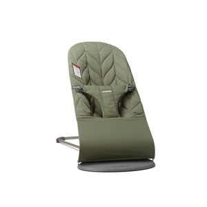 image:imageBabyBjrn Bouncer Bliss Cotton Black  2in1 Adjustable Baby Bouncer Seat and Toddler Chair Newborn to Toddler 829 lbs 4 Positions Lightweight amp PortableDark Green