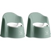 image:imageBabyBjrn Potty Chair Deep GreenWhite Pack of 2Deep greenWhite