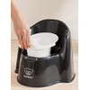 image:imageBabyBjrn Potty Chair Deep BlueWhite  Potty Training Toilet EasytoClean Removable Inner Potty NonSlipBlackWhite