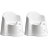 image:imageBabyBjrn Potty Chair Deep BlueWhite  Potty Training Toilet EasytoClean Removable Inner Potty NonSlipWhiteGray