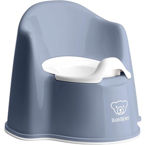image:imageBabyBjrn Potty Chair Deep BlueWhite  Potty Training Toilet EasytoClean Removable Inner Potty NonSlipDeep BlueWhite