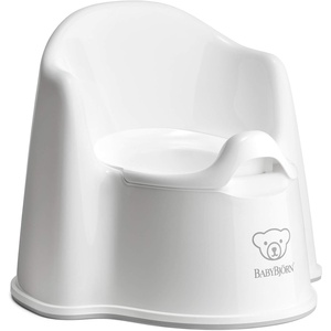 image:imageBabyBjrn Potty Chair Deep BlueWhite  Potty Training Toilet EasytoClean Removable Inner Potty NonSlipWhiteGray